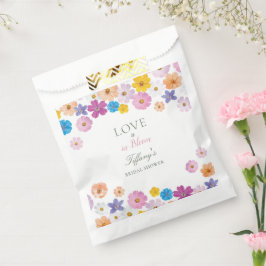 Love is in Bloom Wildflower Garden Bridal Shower Geschenktütchen