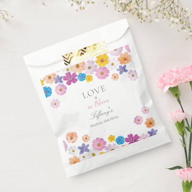 Love is in Bloom Wildflower Garden Bridal Shower Geschenktütchen (Versiegelt)
