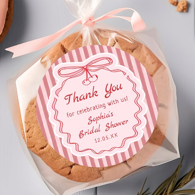 Love is in the Air Bow Bridal Shower Sticker (Von Creator hochgeladen)