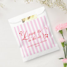 Love Is In The Air Pink Red Hearts Bridal Shower