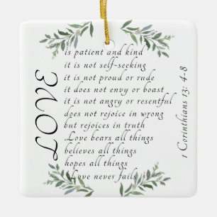 Love is kind Christmas Ornament