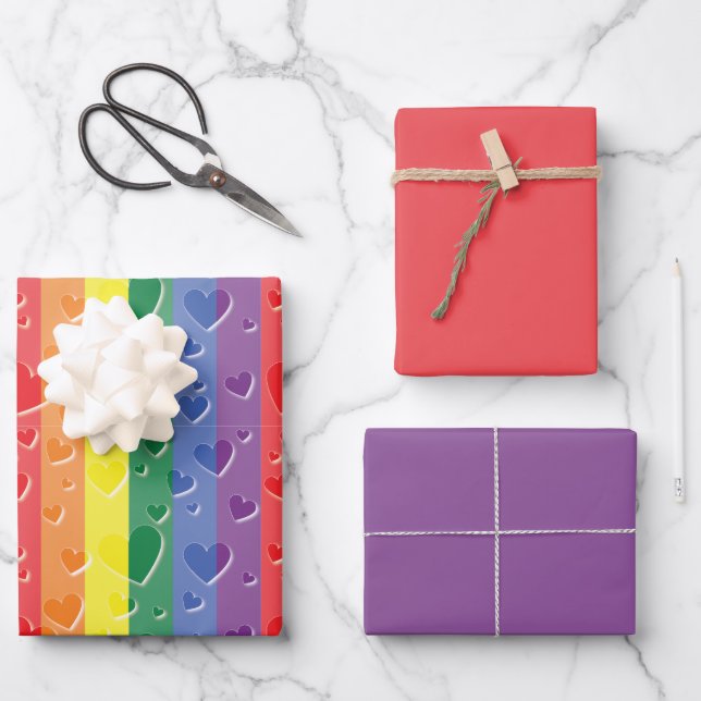 Love Is Love Geschenkpapier Set (Vorderseite)