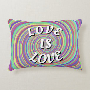 Love Is Love Pride Accent Pillow Dekokissen