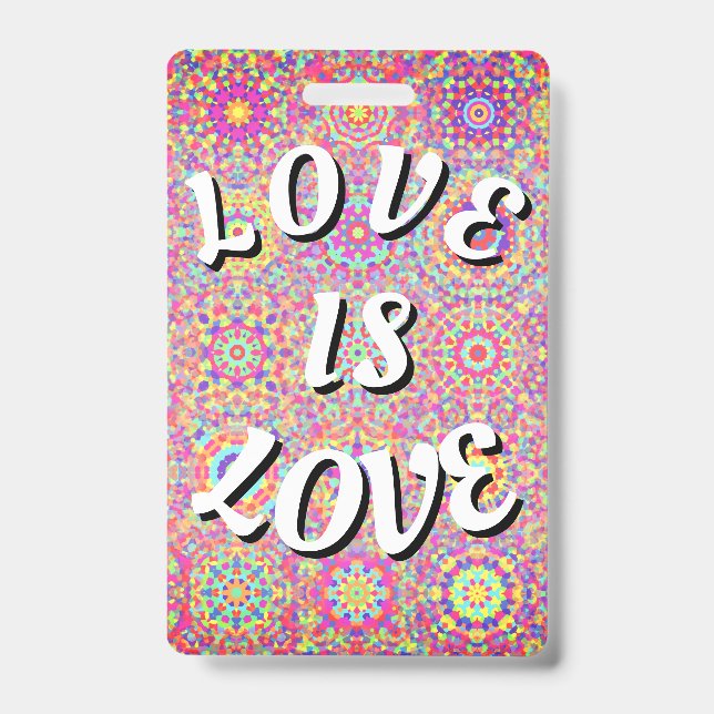 Love Is Love Pride Ausweis (Vorderseite)