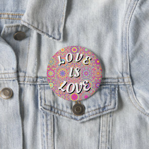 Love Is Love Pride Button