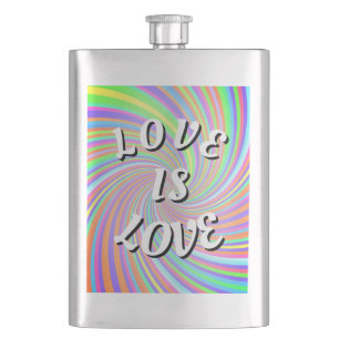 Love Is Love Pride Flachmann