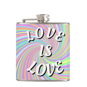 Love Is Love Pride Flachmann