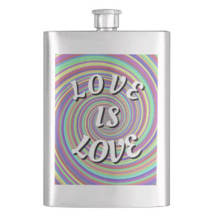Love Is Love Pride Flachmann