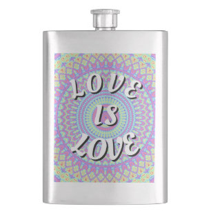 Love Is Love Pride Flachmann