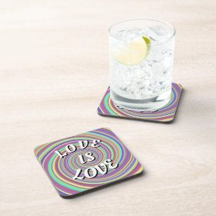 Love Is Love Pride Getränk-Unterlage Getränkeuntersetzer