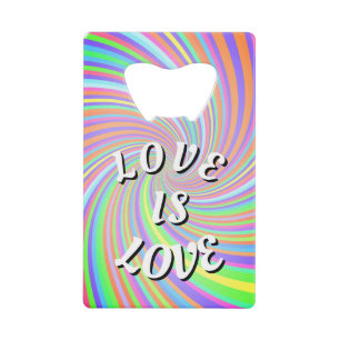 Love Is Love Pride Kreditkarten Flaschenöffner