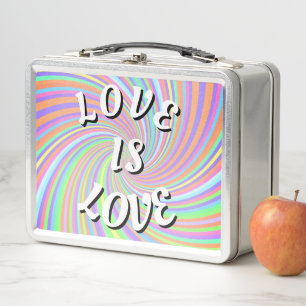Love Is Love Pride Metall Brotdose