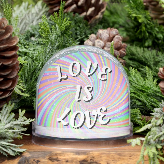 Love Is Love Pride  Phone Ring Stand Schneekugeln (Winter)