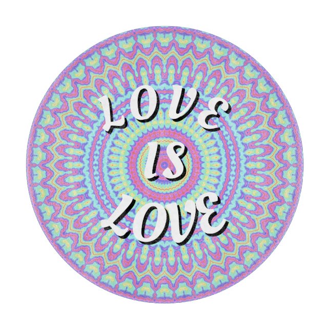 Love Is Love Pride Schneidebrett (Vorderseite)