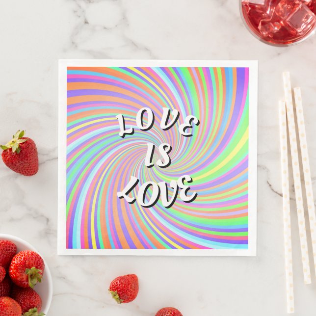 Love Is Love Pride  Serviette (Beispiel)