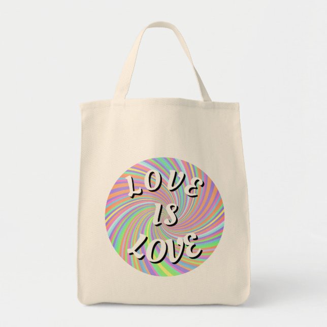 Love Is Love Pride   Tragetasche (Vorne)