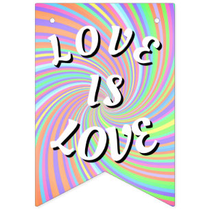 Love Is Love Pride Wimpelkette