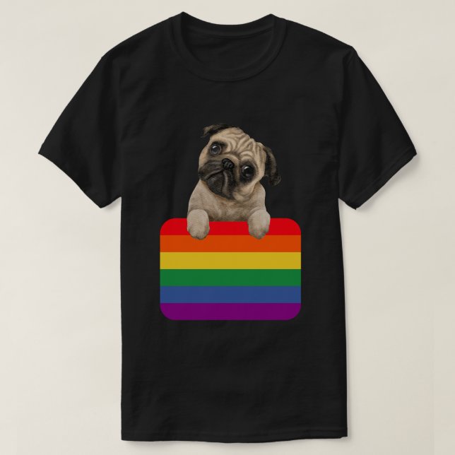 Love Is Love Puppy rainbow T-Shirt (Design vorne)