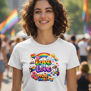 Love Is Love Regenbogen Stolz T-Shirt
