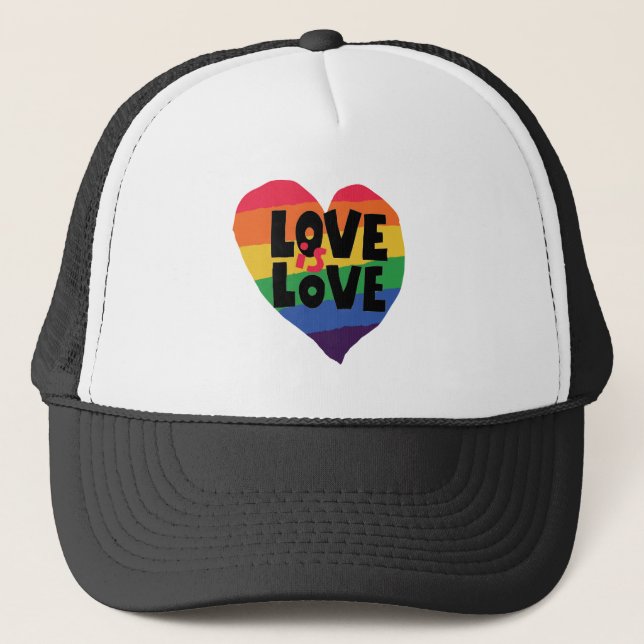 Love is Love Truckerkappe (Vorderseite)
