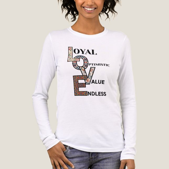 "Love Is Loyal" T-Shirt Tri-Blend Shirt (Vorderseite)