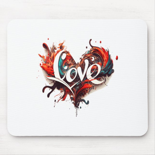 Love Is On Valentines Day  Mousepad (Vorne)
