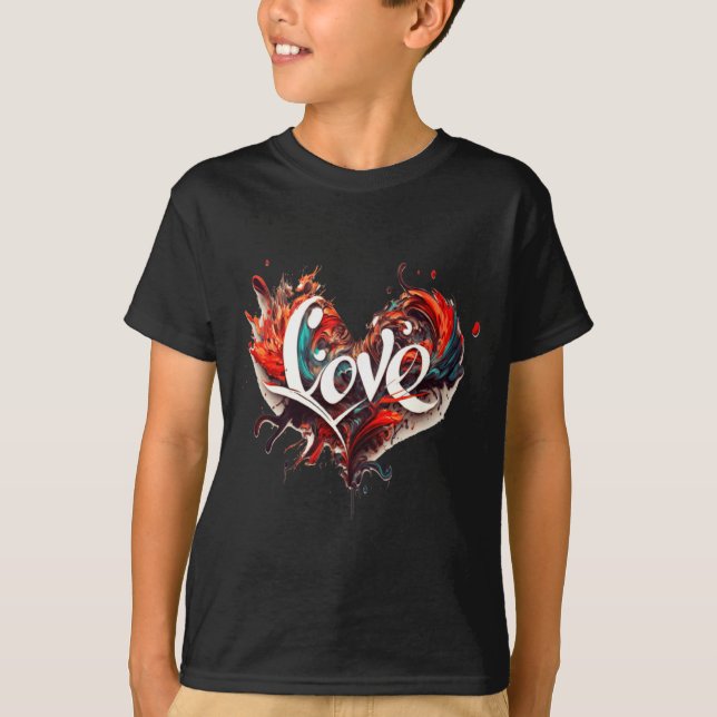 Love Is On Valentines Day  T-Shirt (Vorderseite)