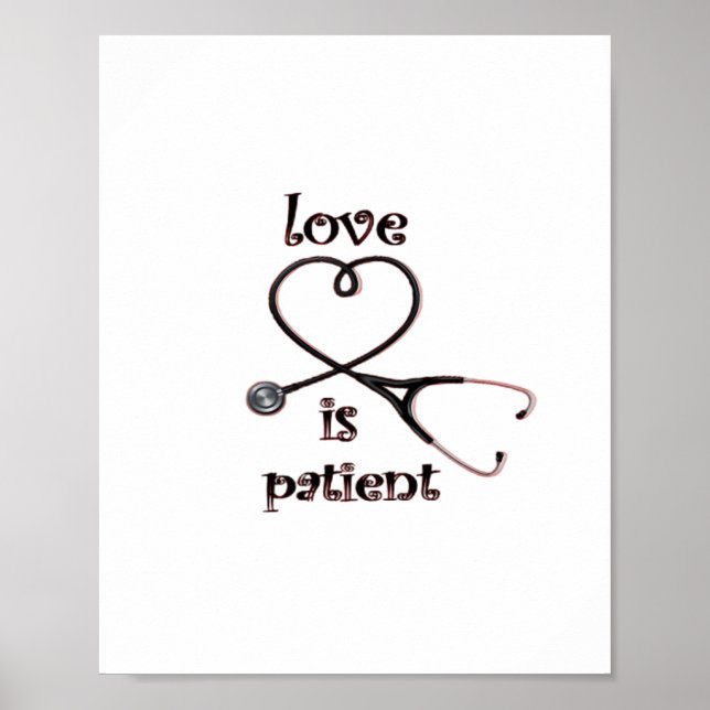 Love Is Patient Clean Layout  Poster (Vorne)