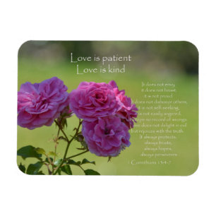 Love is Patient Roses Magnet