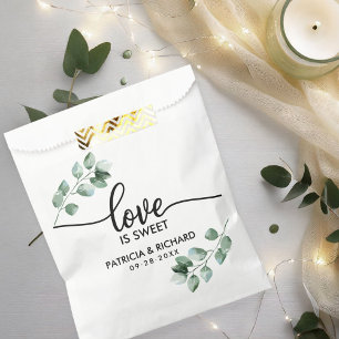 Love Is Sweet Grüne Hochzeit Geschenktütchen