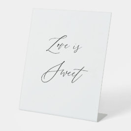 Love Is Sweet Wedding Sign | Dessert Table Sign |  Sockelschild