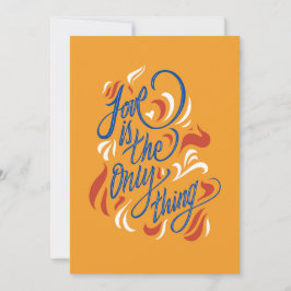 Love is the only thing - dankeskarte