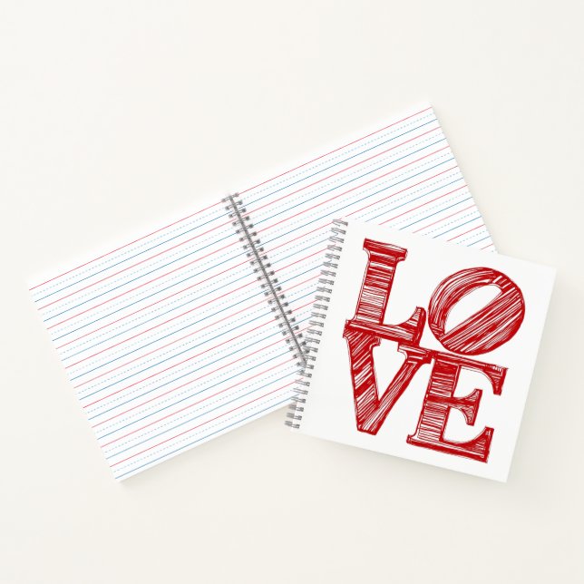 LOVE Journals , Valentine's day gift Notebook Notizbuch (Innenseite)