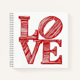 LOVE Journals , Valentine's day gift Notebook Notizbuch