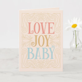 Love Joy Baby - Herzlichen Glückwunsch zum neuen B Karte