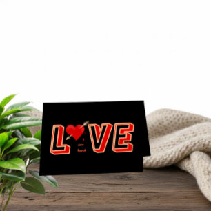 LOVE kann wehtun – Fette Valentinstag-Karte Feiertagskarte