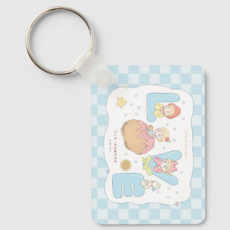 LOVE Kawaii Pastell-Alphabet-Illustration 💕🍓🐰 Schlüsselanhänger