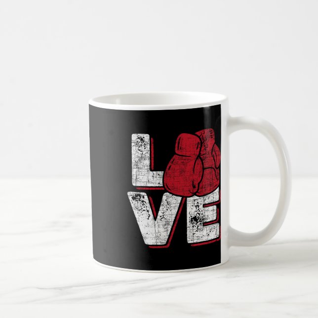 Love - Kickboxer Kickboxing Fitness Workout Martia Kaffeetasse (Rechts)