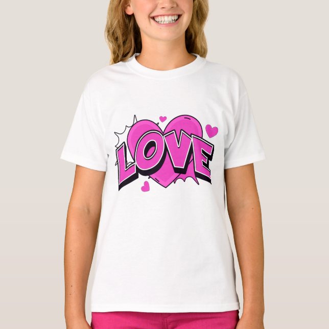 LOVE Kinder T-Shirt (Vorderseite)