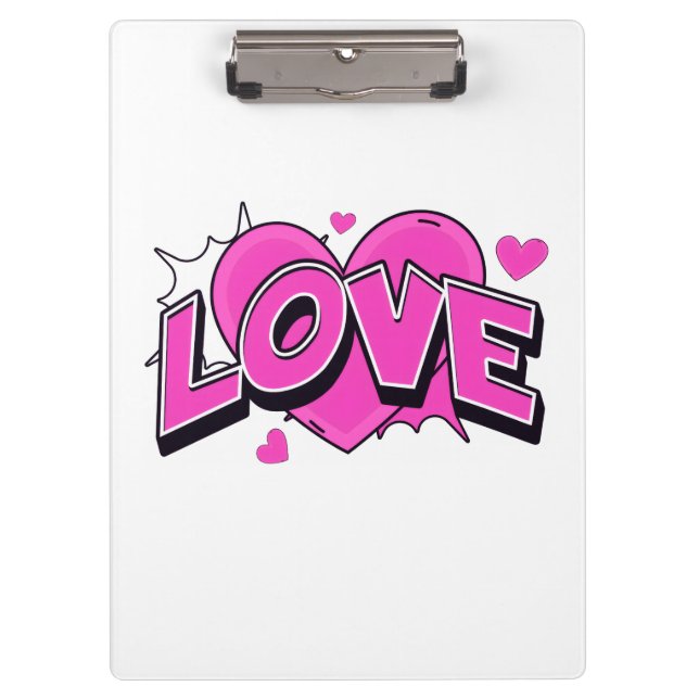 LOVE Klemmbrett (Vorderseite)
