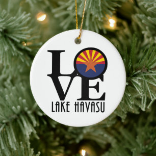 LOVE Lake Havasu Keramik Ornament