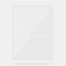 Love, Laughter & Happily Ever After Custom Wedding