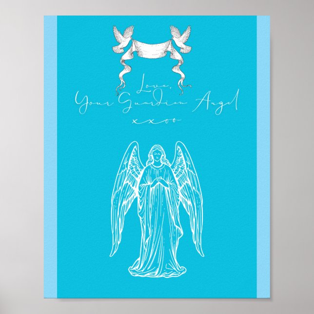 Love Letter Design - Love, Your Guardian Angelxxoo Poster (Vorne)