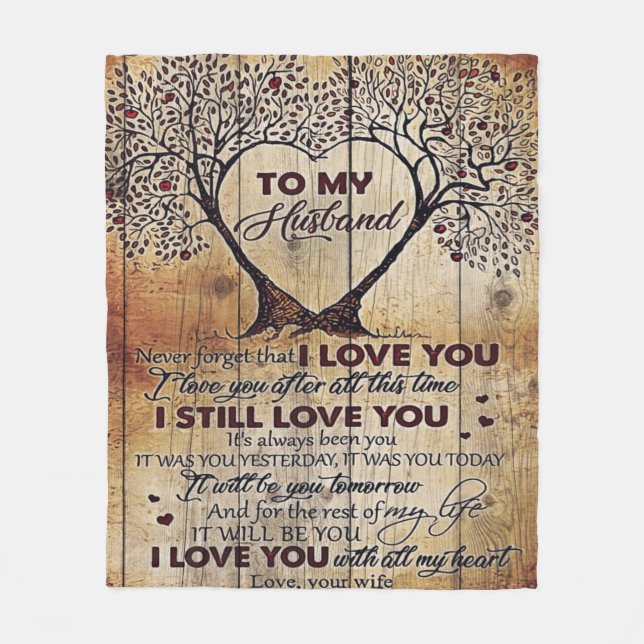 Love Letter To Husband | Special Gift For Man | Fleecedecke (Vorderseite)