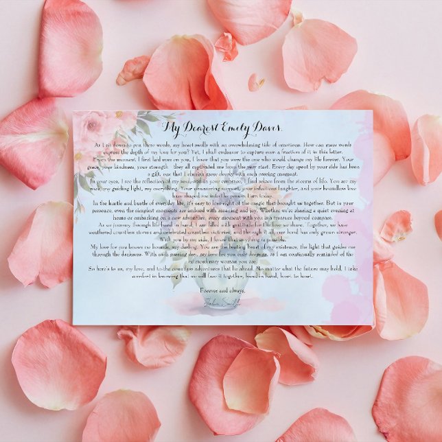 Love Letter to My Wife Mitteilungskarte (love letter to my wife, happy anniversary to my wife, i love my wife, the good wife, letter to my wi)