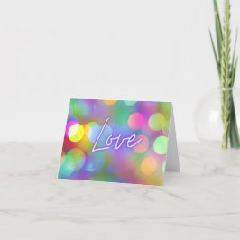 Love Lights Dankeskarte