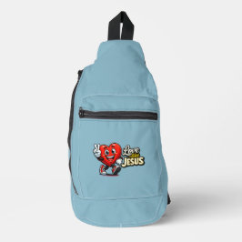 Love like JESUS - Heart - Christian Crossbody Bag