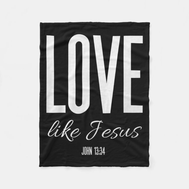 Love Like Jesus John 13_ Bible Verse Christian Scr Fleecedecke (Vorderseite)