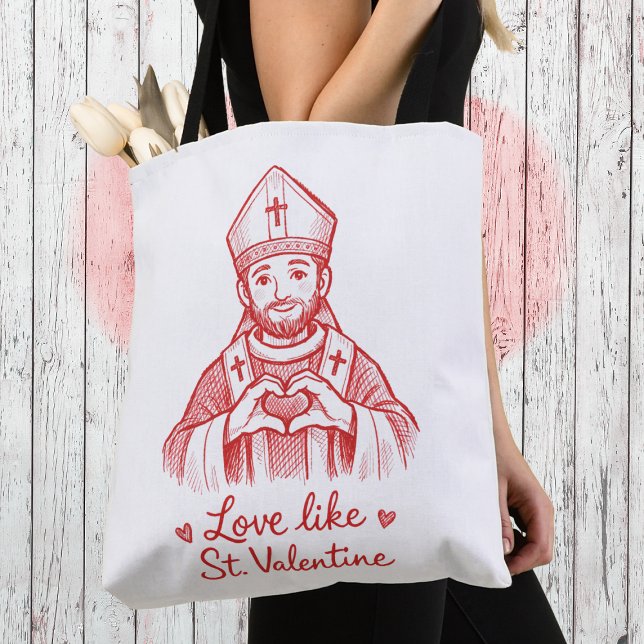 Love Like St Valentine Catholic Saint Illustration (Von Creator hochgeladen)