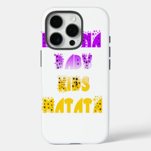 Love Lila und gelbe Hakuna Matata Baby Kinder G iPhone 16 Pro Hülle
